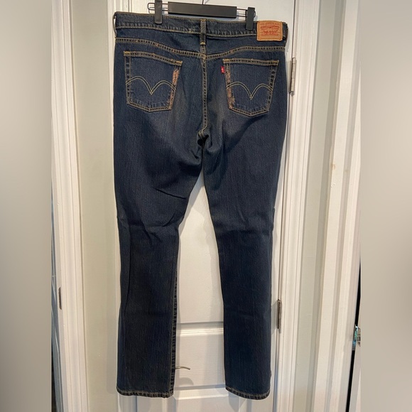 Levi’s 515 Size 16L Dark Wash Boot Cut Cotton Stretch Denim Jeans - Picture 5 of 11